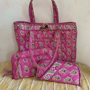 Vera Bradley Purse, Wallet, and Eye Glass Case